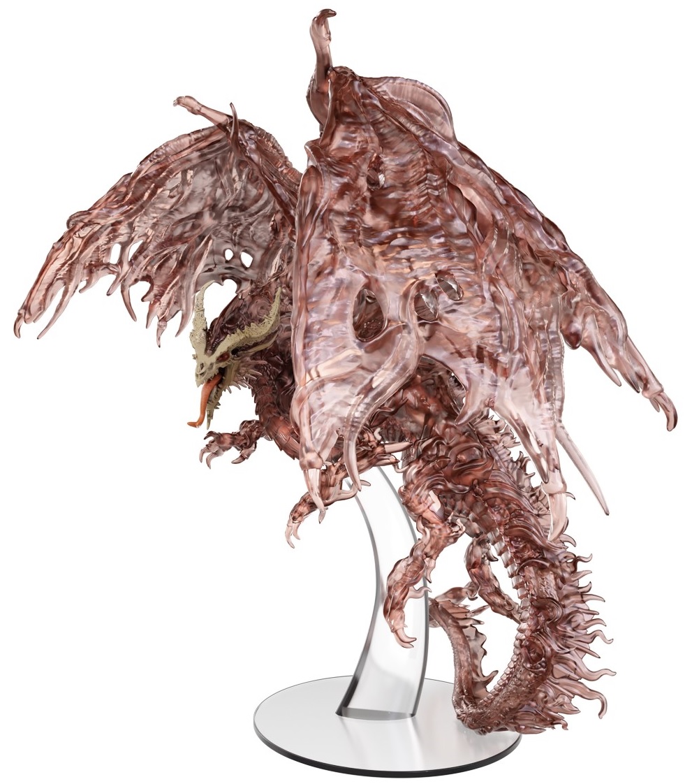 Red Ghost Dragon - Painted - D&D Icons